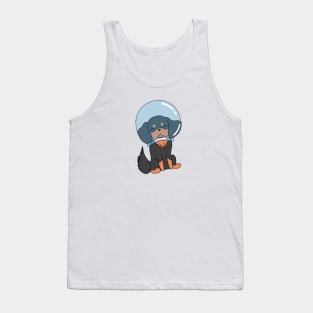 Cavalier King Charles Spaniel - Black and Tan in Space Tank Top